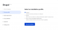 Select an installation profile Drupal.png