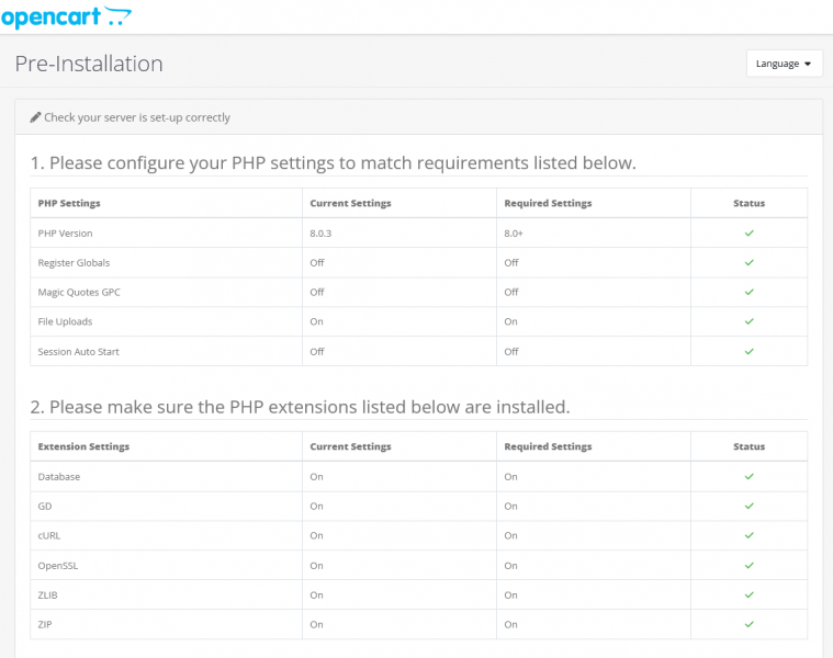 File:Open Cart Pre-Installation.png